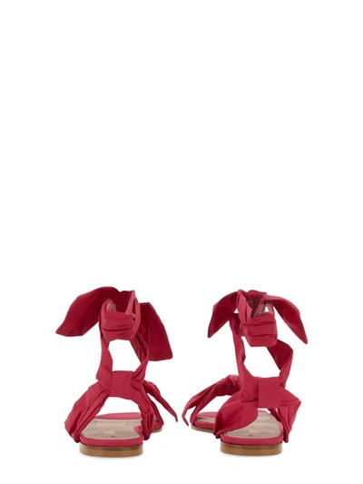 Shop Red Valentino Knot Me Up Sandal In Purple