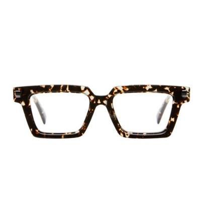Kuboraum Mask Q2 - Grey / Yellow Havana Rx Sunglasses In Havana
