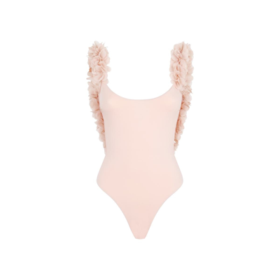 Shop La Reveche Amira One-piece Swimsuit Swimwear In Pink &amp; Purple