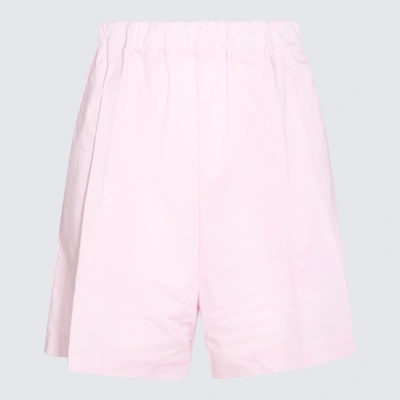Shop Laneus Pink Cotton Shorts