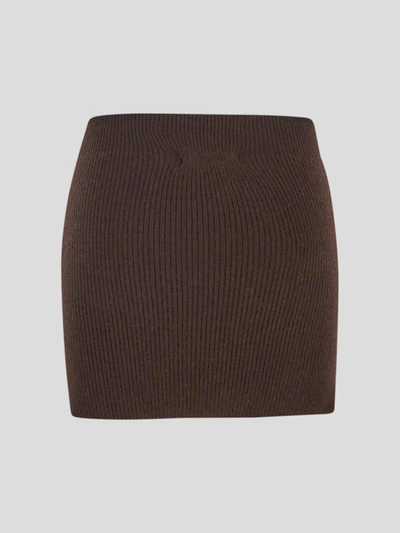 Shop Laneus Skirts In Brown