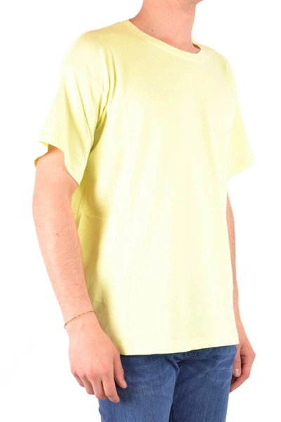 Shop Laneus T-shirts In Yellow