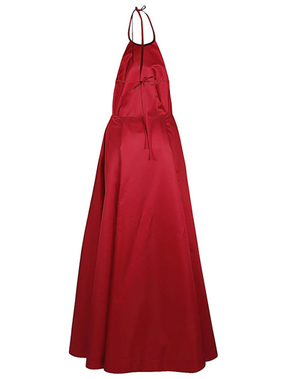 Shop Lavi Sleeveless Long Dress In Red