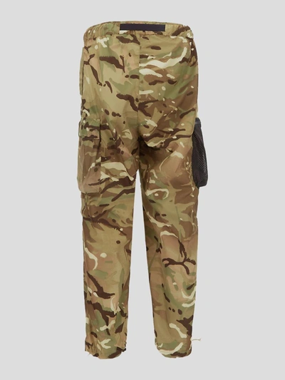 Shop Lc23 Trousers In <p> Pants In Multicolor Polyamide With Military Print And Drawstring Bottom