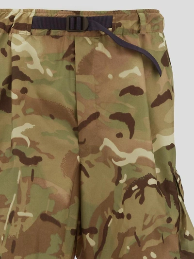 Shop Lc23 Trousers In <p> Pants In Multicolor Polyamide With Military Print And Drawstring Bottom