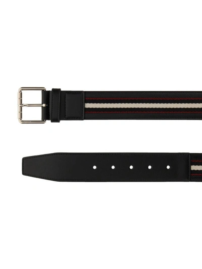 Shop Bally Leather Belt In Black