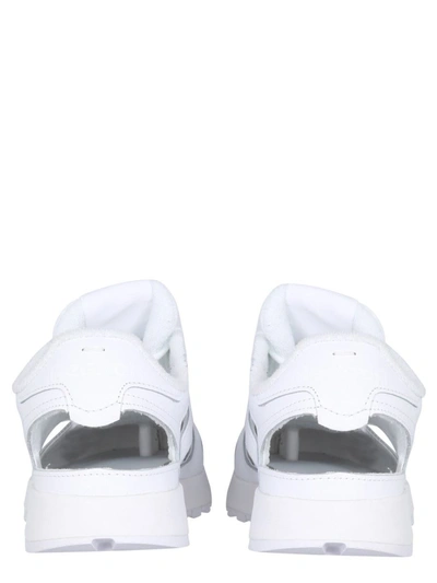 Shop Maison Margiela X Reebok Leather Sneaker In White