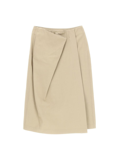 Shop Lemaire Skirts In Beige