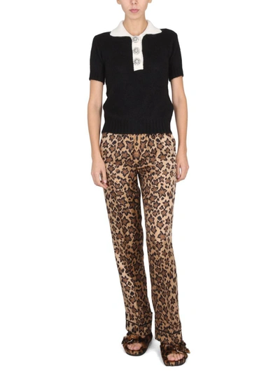 Shop Red Valentino Leo Star Print Pants In Multicolor