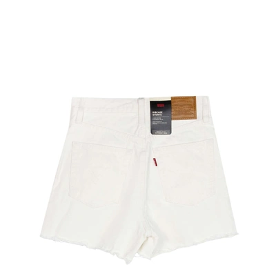 Shop Levi's High Rise Ribcage Short In Bianco