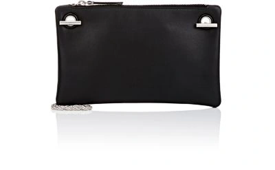 The Row Leather Party Time 7 Crossbody In Black Pld Blpl