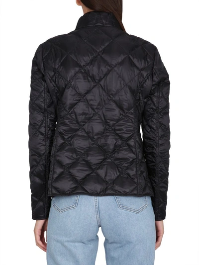 Fay Quilted Design Down Jacket In Black
