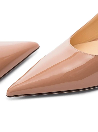 Shop Jimmy Choo Light Pink Pointed Pumps In Patent Leather Woman