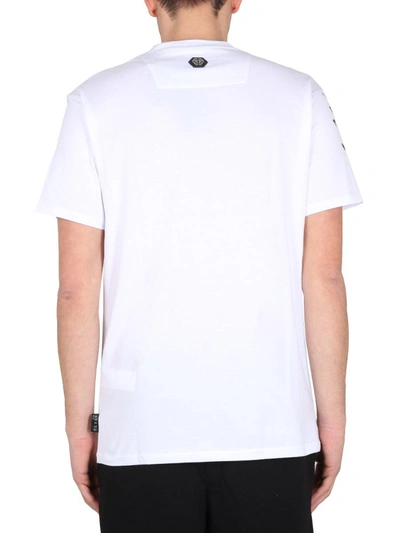 Shop Philipp Plein Logo Print T-shirt In White