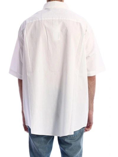 424 Button Down Flap Pocket Shirt In White