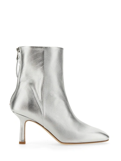 Shop Aeyde Lola Boots In Silver