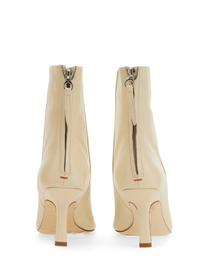 Shop Aeyde Lola Boots In Ivory