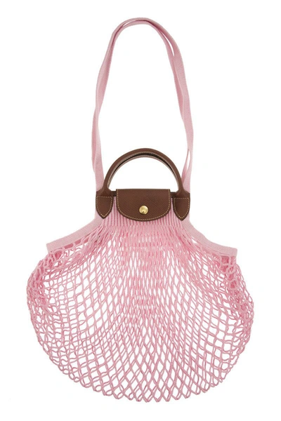 Longchamp Sac Filet L Le Pliage Filet In Pink | ModeSens