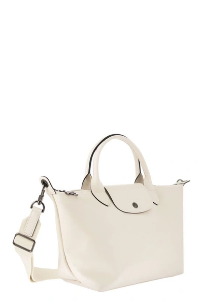 Shop Longchamp Le Pliage Xtra - Leather Handbag In Chalk