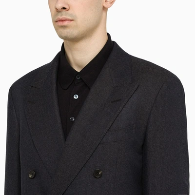 Shop Loro Piana Classic Double-breasted Jacket In Blue