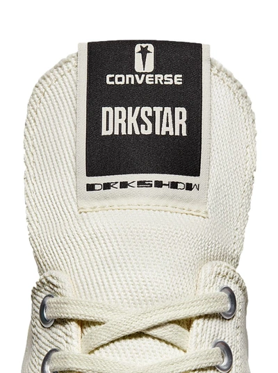 Shop Rick Owens Drkshdw Low-top Sneakers Converse X Drkshdw Drkstar Ox In White