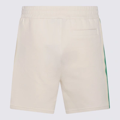 Shop Mackage Cream Cotton Blend Shorts In White