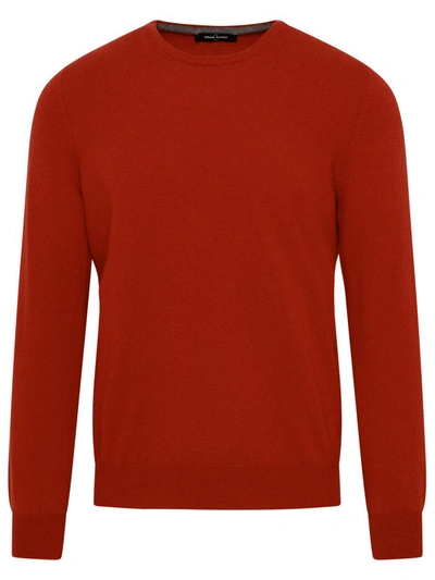 Shop Gran Sasso Red Cashmere Sweater