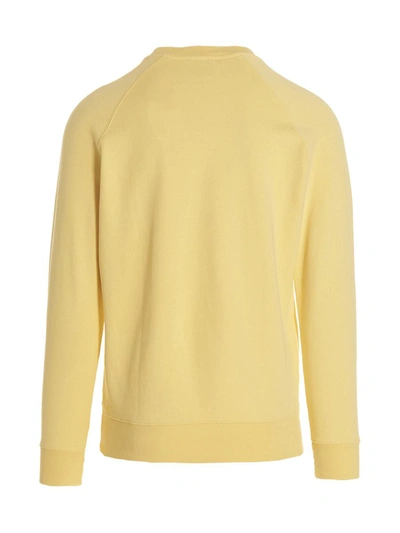 Shop Maison Kitsuné 'fox Head' Sweatshirt In Yellow