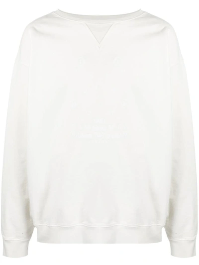 Shop Maison Margiela Cotton Sweatshirt In Cream