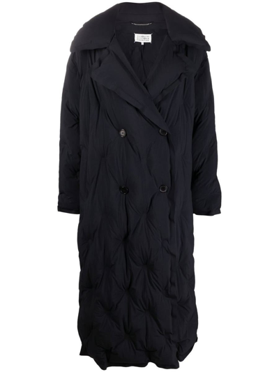 Shop Maison Margiela Padded Mid-length Coat In Black