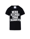 Moschino Casanova Printed Cotton Jersey T-shirt, Black In Black
