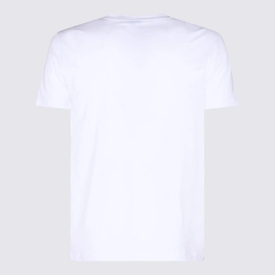 Shop Malo White Cotton T-shirt In Candido