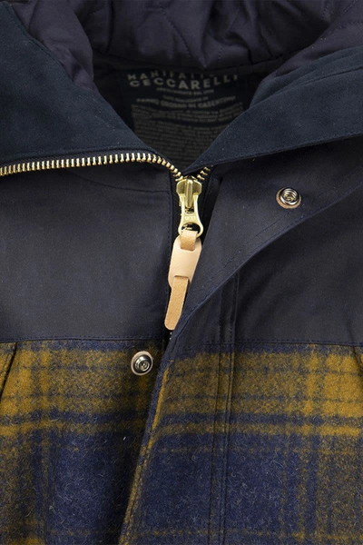 Shop Manifattura Ceccarelli Two Tone Mountain Jacket In Navy Blue/tan