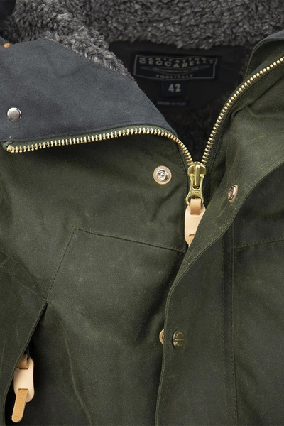 Shop Manifattura Ceccarelli Mountain - Jacket In Military Green