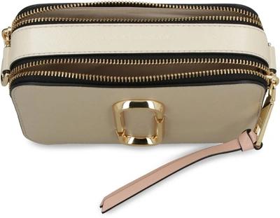Shop Marc Jacobs The Snapshot Leather Camera Bag In Beige