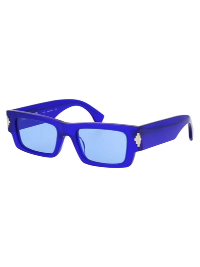 Shop Marcelo Burlon County Of Milan Sunglasses In 4540 Blue