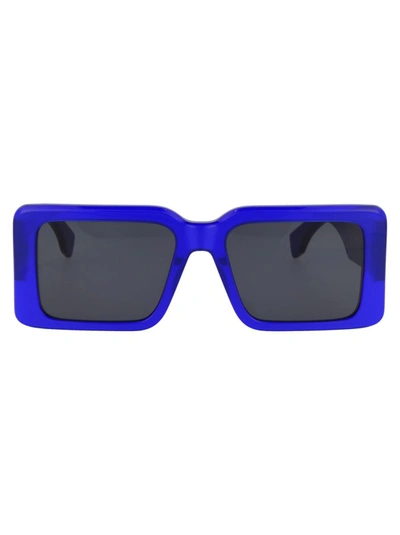 Shop Marcelo Burlon County Of Milan Sunglasses In 4507 Blue