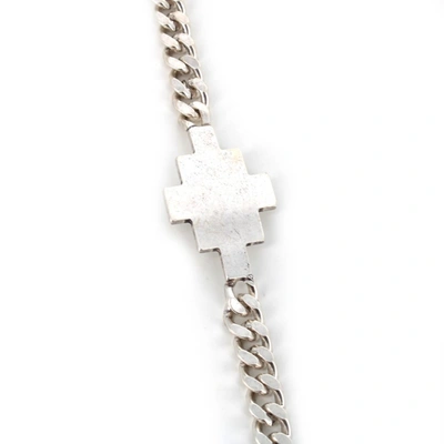 Shop Marcelo Burlon County Of Milan Marcelo Burlon Cross Chain Bracelet In Silver