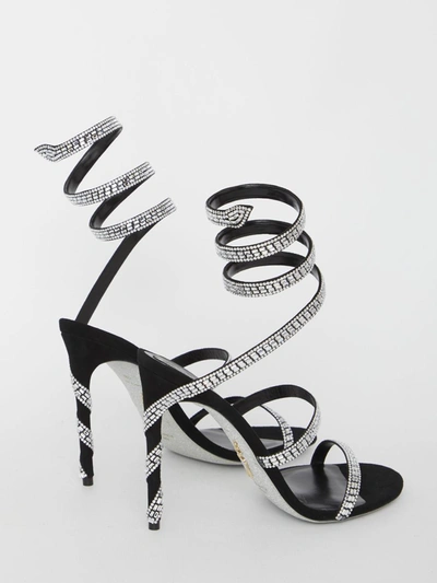 Shop René Caovilla Margot 105 Sandals In Silver