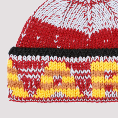 Shop Marni Wool Beanie Hat In Multicolour