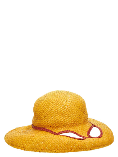 Shop Marni 'no Vacancy Inn' Capsule High Summer Hat In Yellow