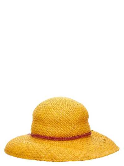 Shop Marni 'no Vacancy Inn' Capsule High Summer Hat In Yellow