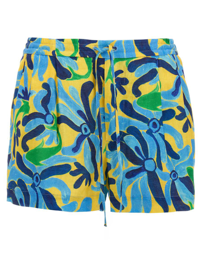 Shop Marni 'no Vacancy Inn' Capsule High Summer Shorts In Multicolor
