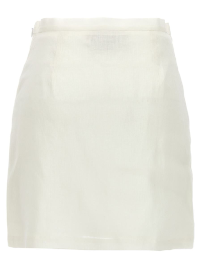 Shop Marni 'no Vacancy Inn' Capsule High Summer Skirt In White