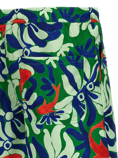 Shop Marni 'no Vacancy Inn' Capsule High Summer Swimsuit In Multicolor