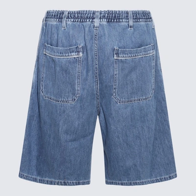 Shop Marni Blue Denim Shorts