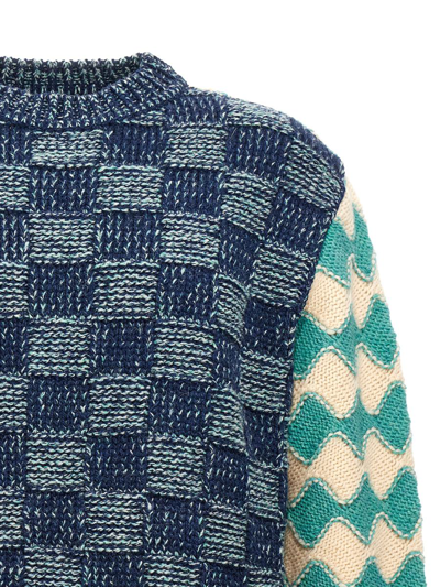 Shop Marni Patterned Yarn Sweater In Multicolor