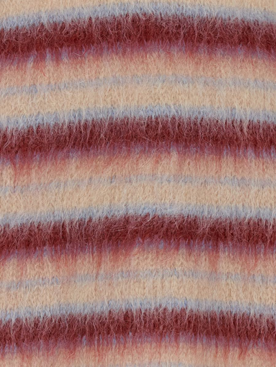 Shop Marni Striped Mohair Vest In Multicolor