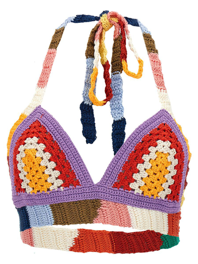 Shop Marni Top Crochet 'no Vacancy Inn' Capsule High Summer In Multicolor