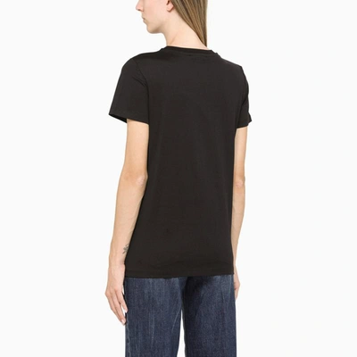 Shop Max Mara T-shirt With Graphic Print In Black